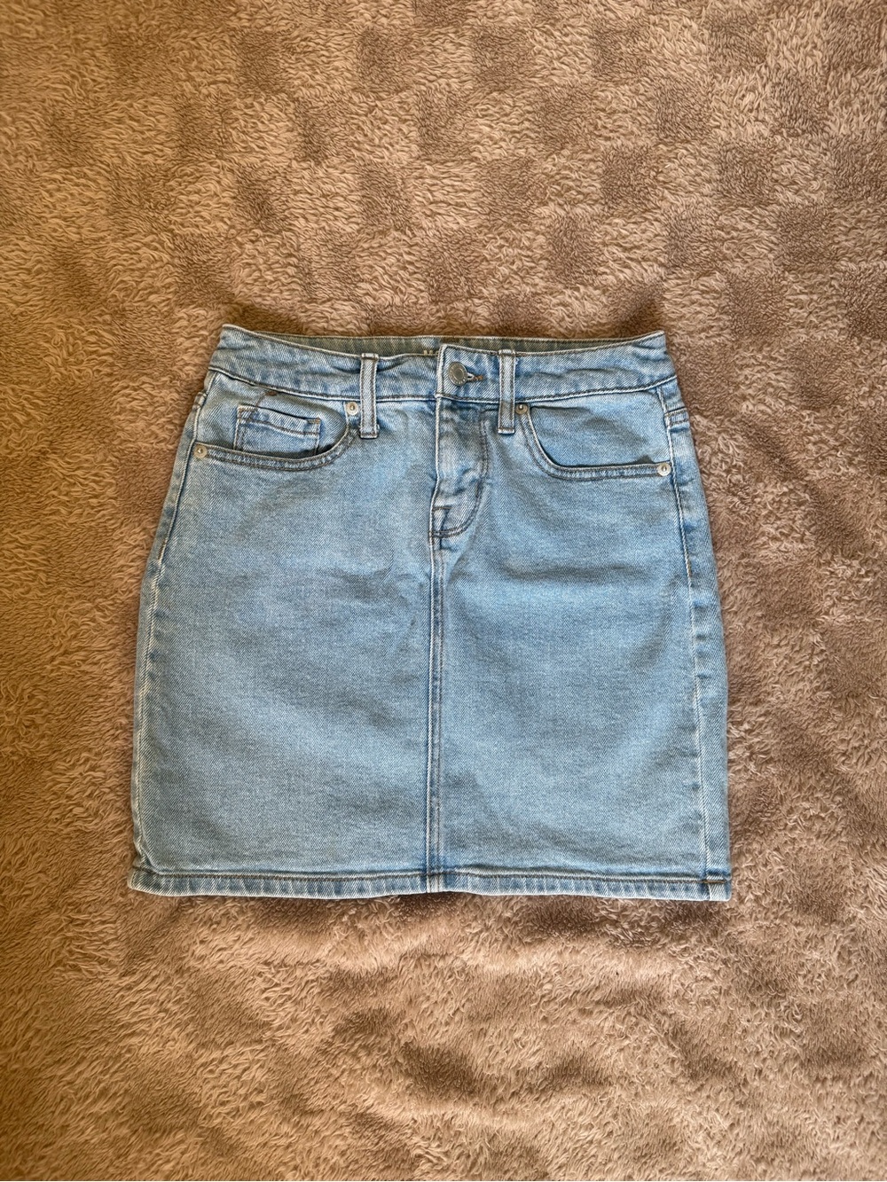 Massimo Light Blue Denim Mini Skirt